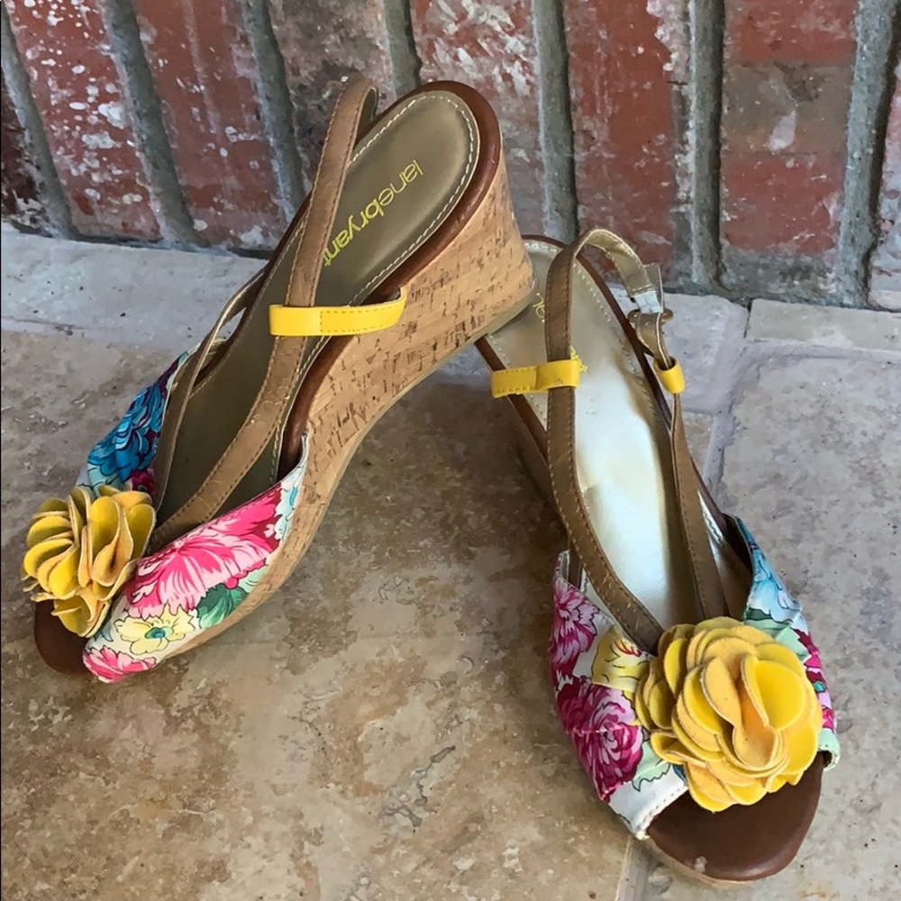 Lane Bryant Floral Wedges
